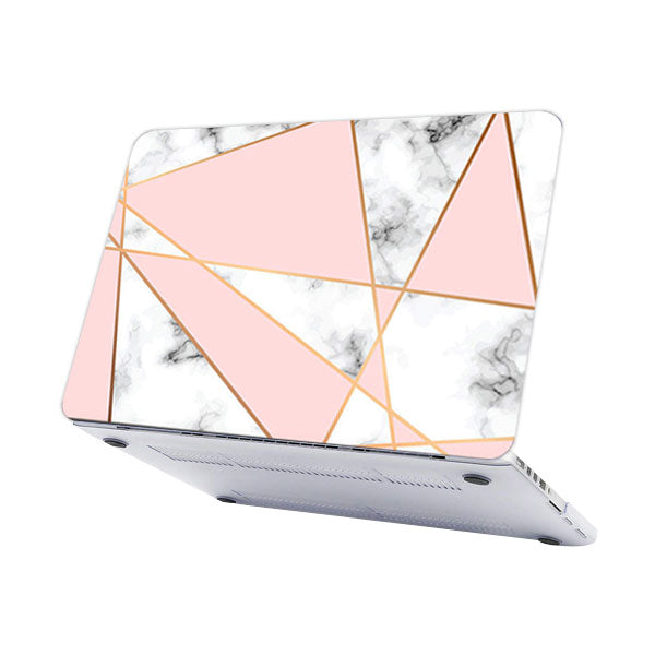 RS-819WHITE Without Apple Cut Out Logo - Macbook Case - Macbook Air Pro 13" inch  + Free Keyboard Cover
